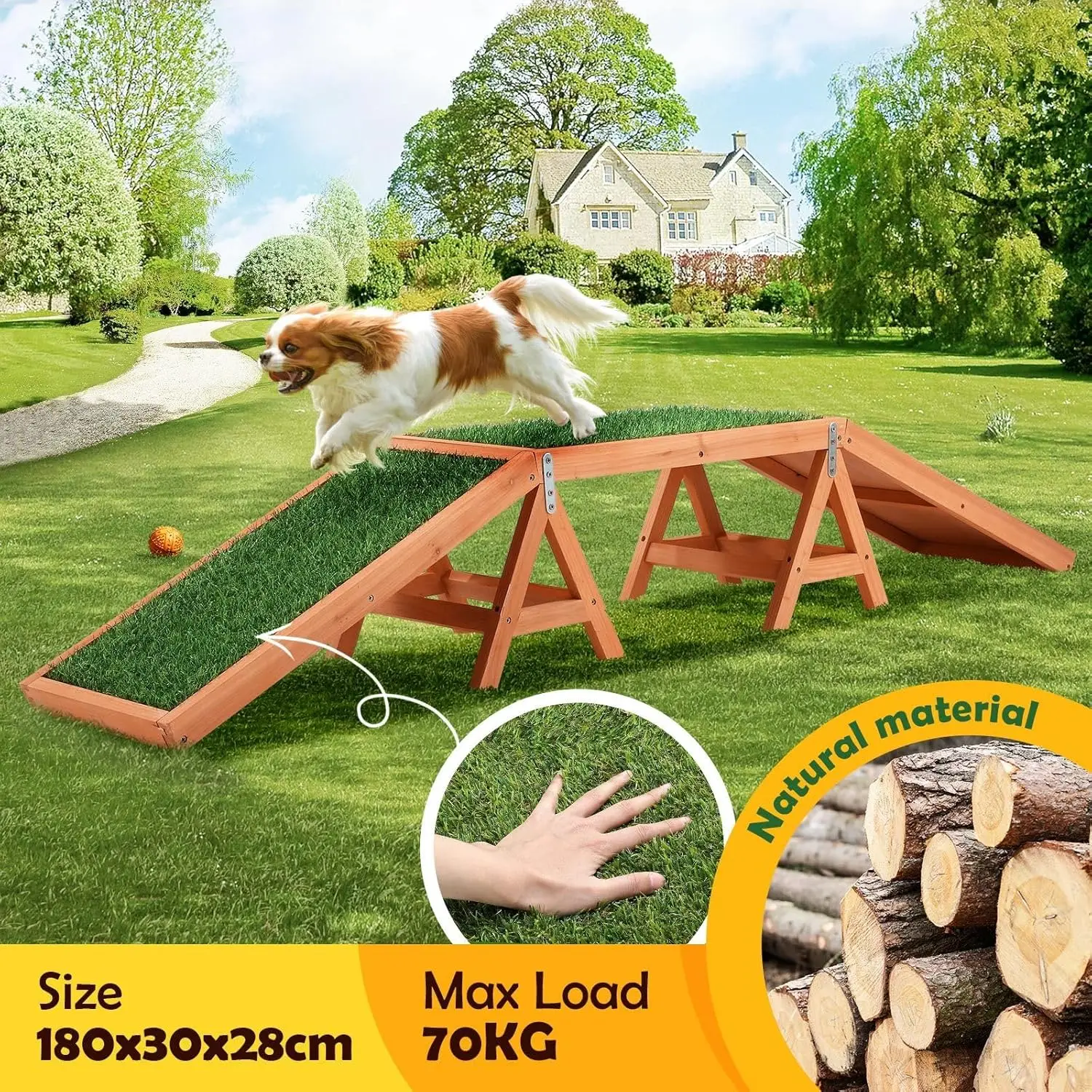 Wooden Pet Activity Ramp